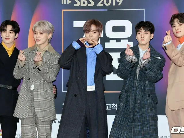 NU'EST attends the ”2019SBS Gayo Daejejeon” photocall event.
