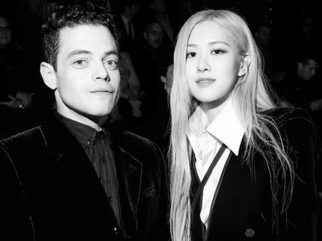 BLACKPINK Rosé released two shots with actor Rami Marek. .  -In 2018, appeared i