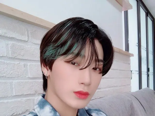 [T Official] ATEEZ, [#mountain] Happy today KEI  Once a day I think ATEEZ ❤️  Ea
