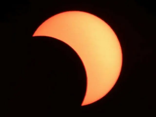 Solar eclipse in Korea.