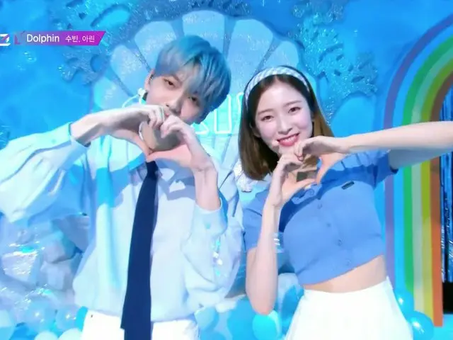 #TXT Soobin and #OhMyGirl Arin, Music Program "MUSIC BANK" MC first appearance. 