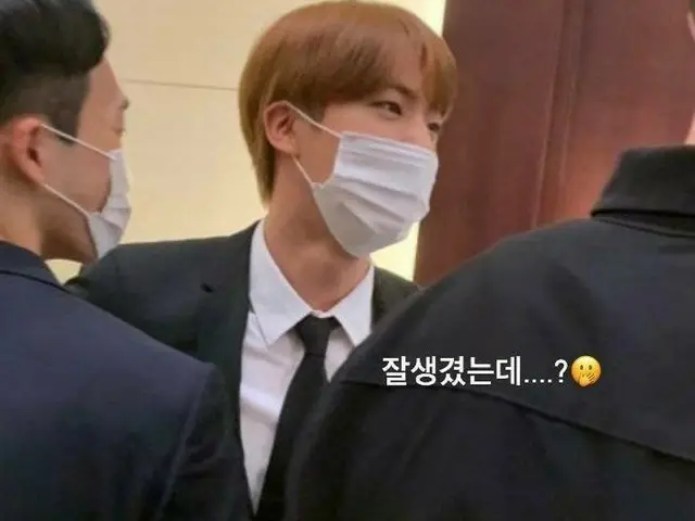 #BTS JIN, today is my brother's wedding. "Why I can't sing a congratulatory song