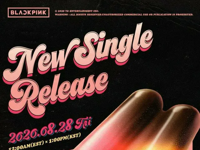 A collaboration song poster with #BLACKPINK and Selena Gomez is trending in Kore