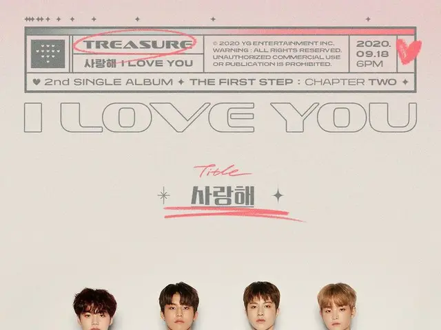 [D Official yg] #TREASURE "I LOVE YOU" TITLE GROUP POSTER  2nd single album "THE