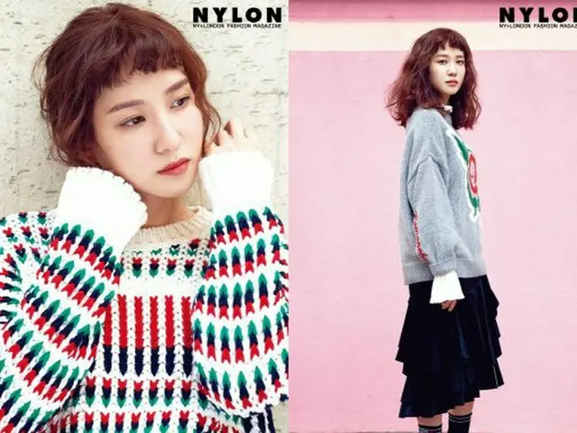 Actress Park Eun Bin, released pictures. From the magazine ”NYLON”.