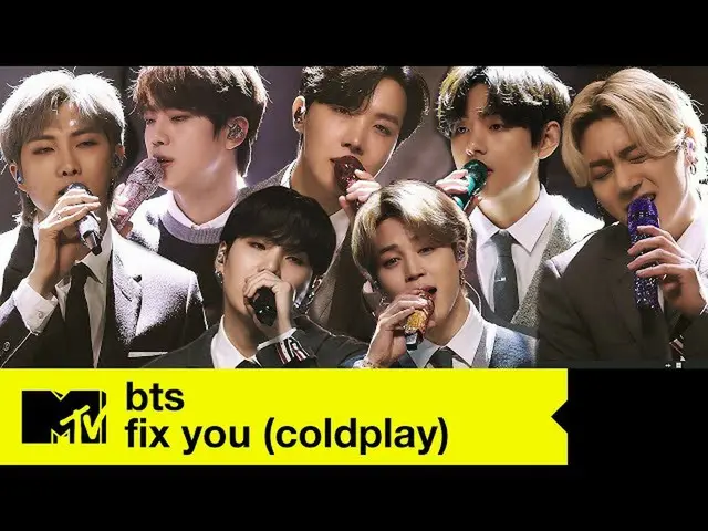 Hangul reaction to the BTS's cover of British band Coldplay. BTS appeared on "MT