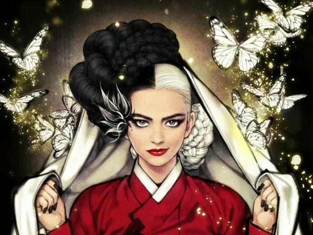 The art poster for the movie "Cruella" is Hot Topic. .. ..