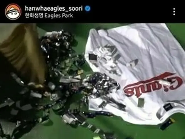 The Korean professional baseball Hanwha Eagles mascot has released controversial