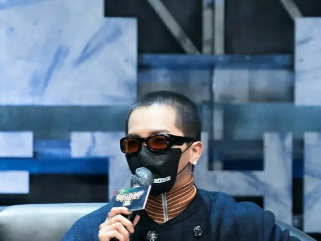 MINO (WINNER) attends the online production presentation of Mnet hip-hop surviva