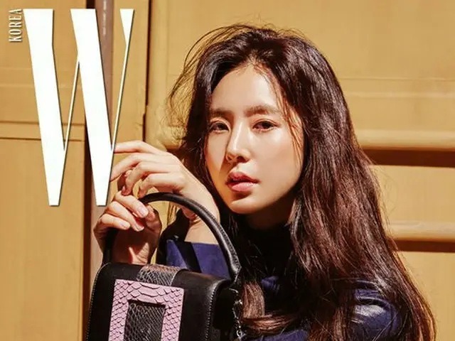 Actress Han Chae A, released pictures. Magazine ”W KOREA”.