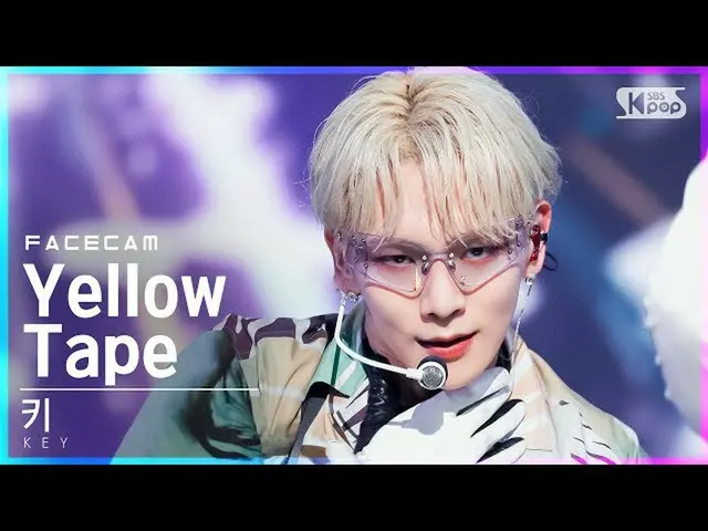 [Official sb1] [Facecam 4K] Key "Yellow Tape" (KEY FaceCam) │ @ SBS 人気歌謡_2021.10