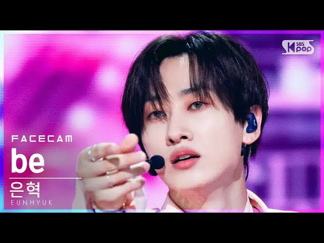 [Official sb1] [Facecam 4K] Eunhyuk "be" (EUNHYUK FaceCam) │ @ SBS 人気歌謡_2021.10.