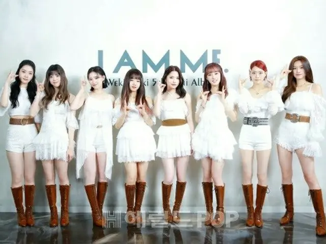 WEKI MEKI holds a press conference for their 5th mini album ”I AM ME.” .. ..