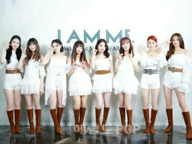WEKI MEKI holds a press conference for their 5th mini album "I AM ME." .. ..