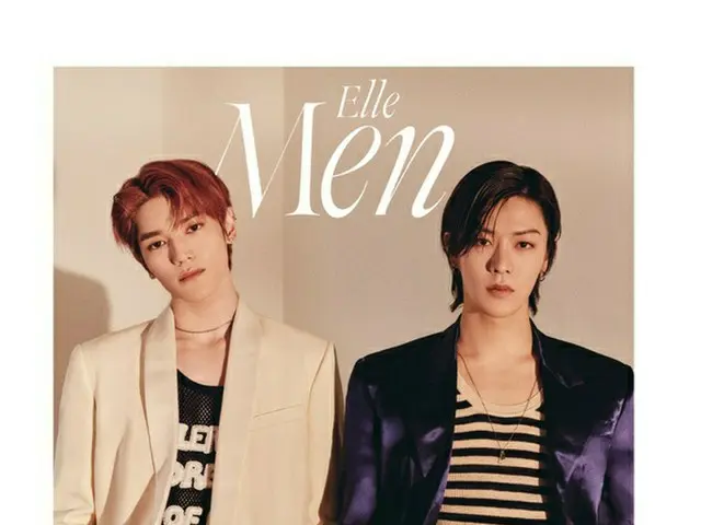NCT 127 Tae Yeon & Yuta, released pictures. May issue of Elle Japon. .. ..