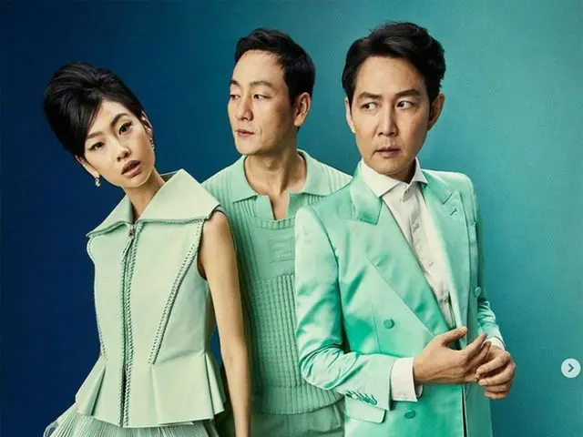 Lee Jung Jae, park HyeSu, Hoyeon Jung, who appeared in the TV series "Squid Game