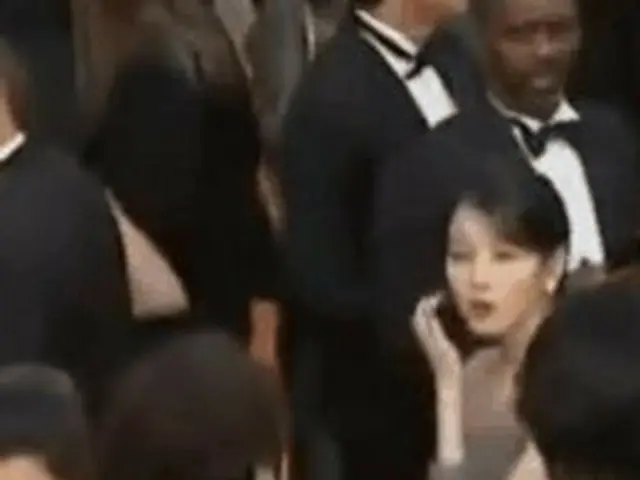 Russian model, who collieded with IU, who was attending the "75th Cannes Interna