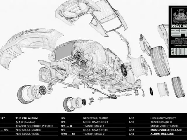 ”NCT 127” released the schedule poster for the 4th full album ”2 Baddies”.