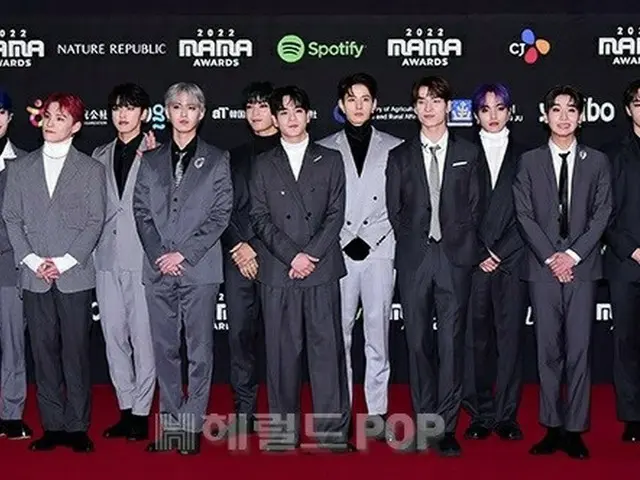 JO1 attended the "2022 MAMA AWARDS" red carpet. Kyocera Dome Osaka on the aftern