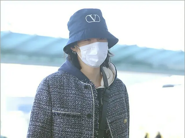 SUGA (BTS) departed to Los Angeles, USA from Incheon International Airport. . .