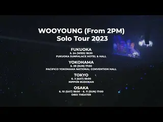 [J Official] 2PM, WOOYOUNG (From 2PM) Solo Tour 2023 announcement video.  