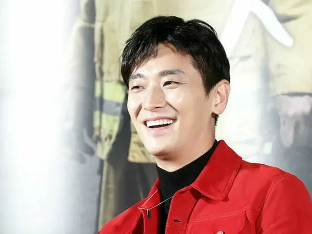 Actor Ju Ji Hoon, attended the production presentation of the movie ”With God”.On the morning of the