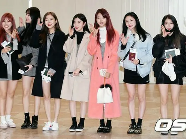 PRISTIN, departing for Japan for Mnet MAMA appearance. Gimpo Airport on theafternoon of 28th. Additi