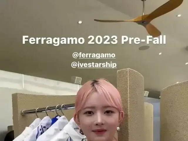 "IVE" Ray attended FERRAGAMO pop-up store event. . .