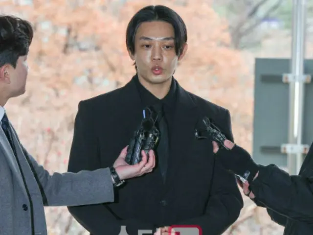 Actor Yu A In, who is suspected of drug use, appears at his first trial at theSeoul Central District