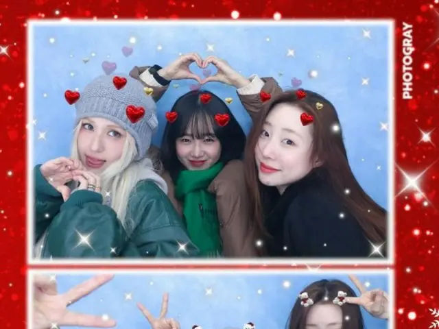 Somi becomes a Hot Topic with the public photo booth with Choi Yoo-jung (WEKIMEKI) and Yeon-jung (WJ