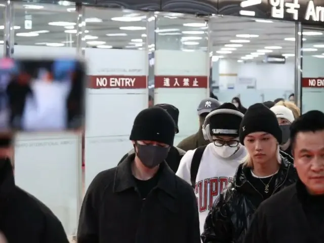 Stray Kids returns from Japan to the country @ Gimpo International Airport.