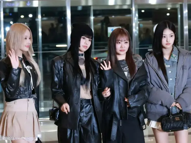 “KISS OF LIFE” departs for Japan at Gimpo International Airport for their first 