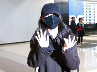 Kang Hye Won (formerIZONE) arriving at Gimpo International Airport on the aftern