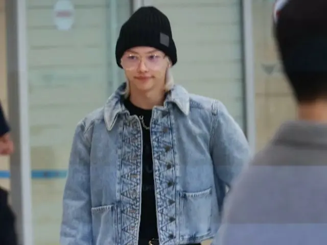 Felix (Stray Kids), return to the country @ Incheon International Airport.