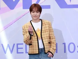 XIUMIN attends KBS2 "MAKE MATE 1" production presentation.