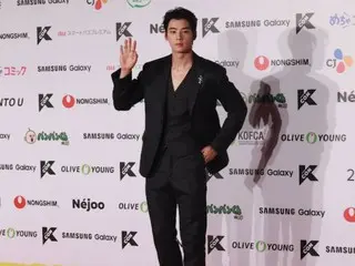 Cha EUN WOO (ASTRO) attending the "KCON JAPAN 2024" red carpet event on the afte