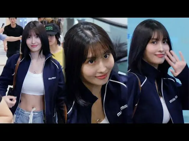 240712 TWICE_ _  MOMO Airport Depart Fancam by 스피넬 * Do not edit, do not re-uplo