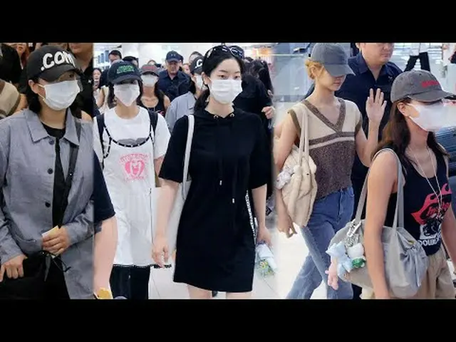 240715 TWICE_ _  Airport Arrival Fancam by 스피넬 * Do not edit, do not re-upload.