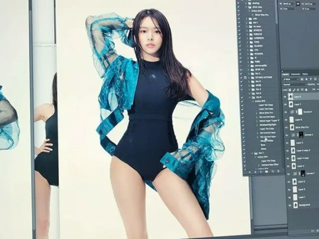 Actress Han BoReum, SNS update. Photographing site of "COSMOPOLITAN" January iss