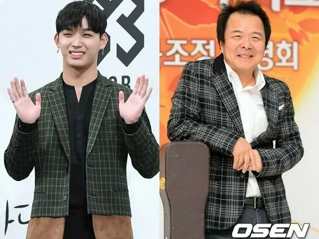BTOB Yim Hyun Sik,with his father and singer Lim Ji Hoon at ”2017 MBC songfestival big festival”, wi