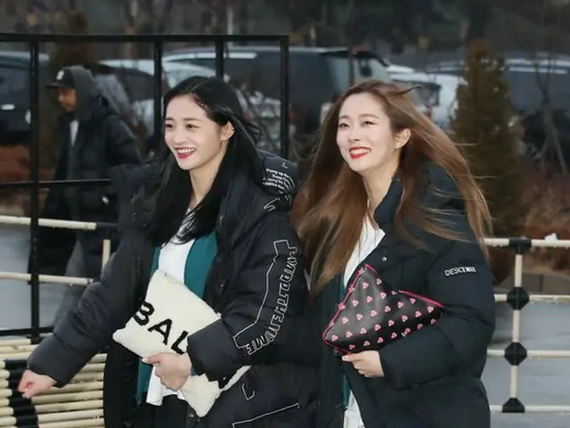 PRISTIN, arriving to work at ”Idol Athlete Games”. Before the Goyang roomgymnasium in Goyang City ne