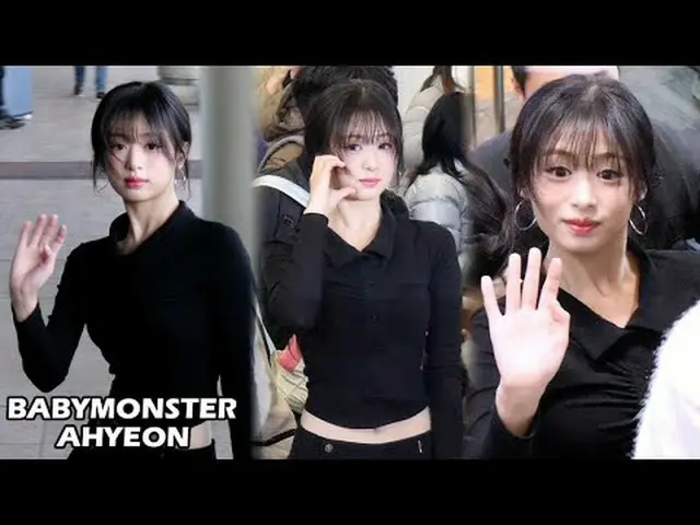 241128 BABYMONSTER_ _  Ahyeon Airport Depart Fancam by 스피넬 * Do not edit, do not