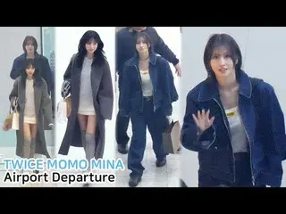 250224 TWICE_ _  Momo & Mina Airport Depart Fancam by STAR * Do not edit or re-u