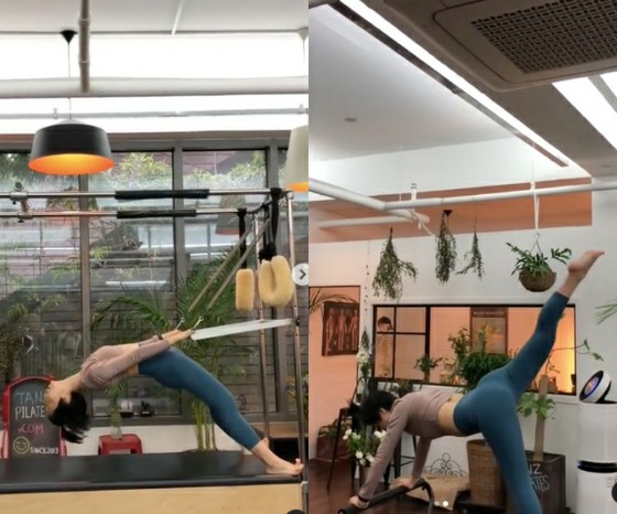 Comedian Ahn Young-mi, the secret of semi-nude is Pilates. Slender style released