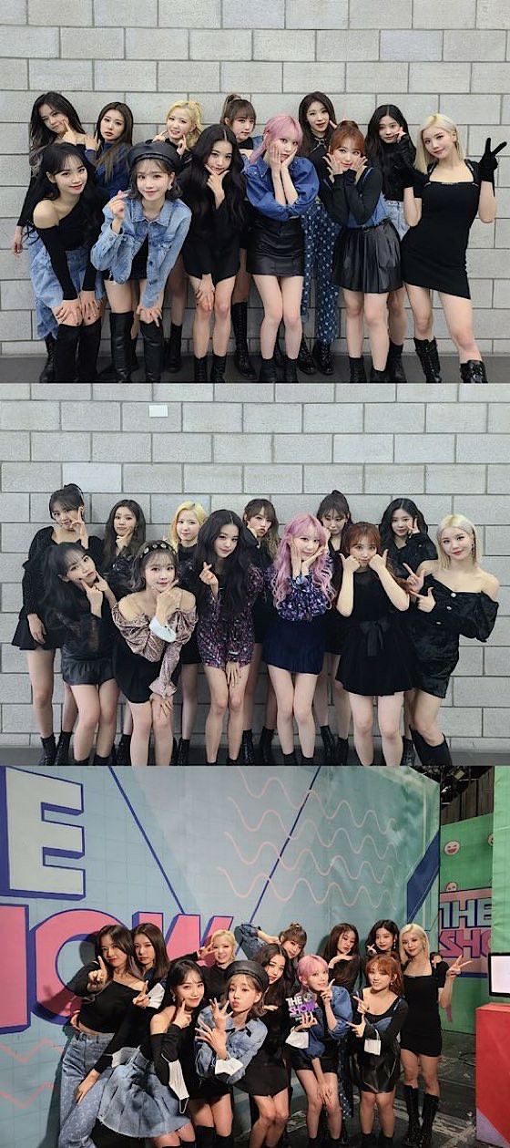 "No holes in the visual" "IZ*ONE", "THE SHOW" 1st impression & 12-person group shot