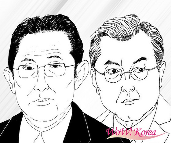 <W Commentary> "Differences in historical perception" between South Korea and Japan and "a tower on the sand" = President Moon Jae-in congratulates Prime Minister Kishida