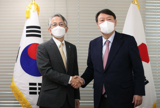 Yoon Seok-you, a candidate for the Korean opposition, Meeting with the Japanese Ambassador "If Japan-South Korea relations improve, 450,000 Koreans living in Japan will be able to relax."