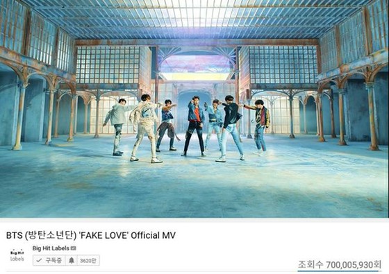 [Official] "BTS" and "FAKE LOVE" music videos exceed 700 million views