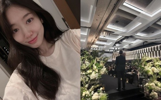 Actress Park Sin Hye goes out in a week after giving birth ... Congratulations on the marriage of her brother Park Shin Won