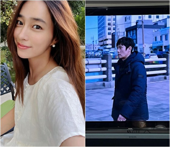 Actress Lee MIN JEONG, husband Lee Byung Hun starring TV Series "Our Blues" finally watch the final episode?